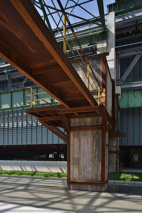 truss structure for perforated metal facade designed by WallaceLiu in Chongqing Industrial Museum